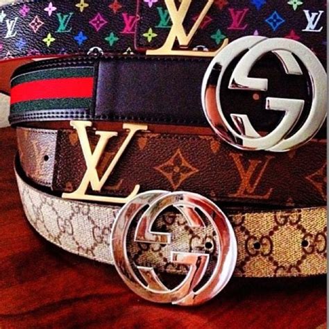 gucci and louis vuitton belts